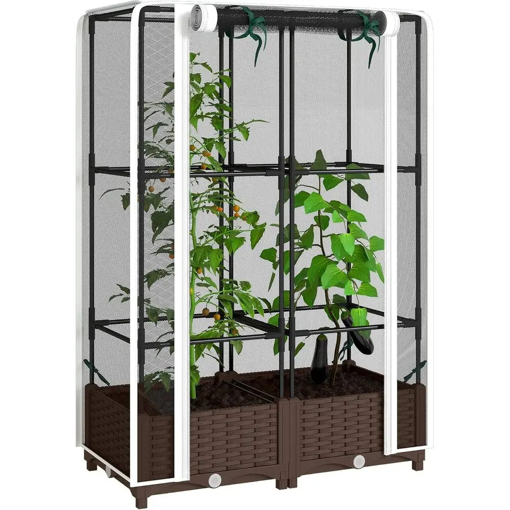 حوض زراعة مرتفع مع دعامات، دعا - مراجعة Self-Watering Planter وسعره