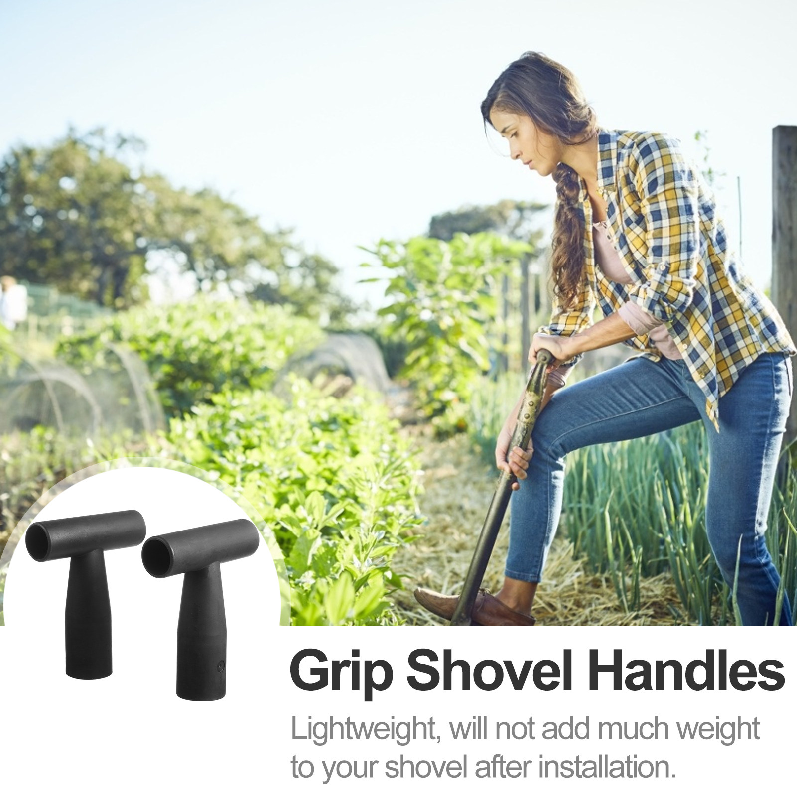 قطعتان من مقابض المجرفة بتصميم - مراجعة Spade Digging Fork وسعره