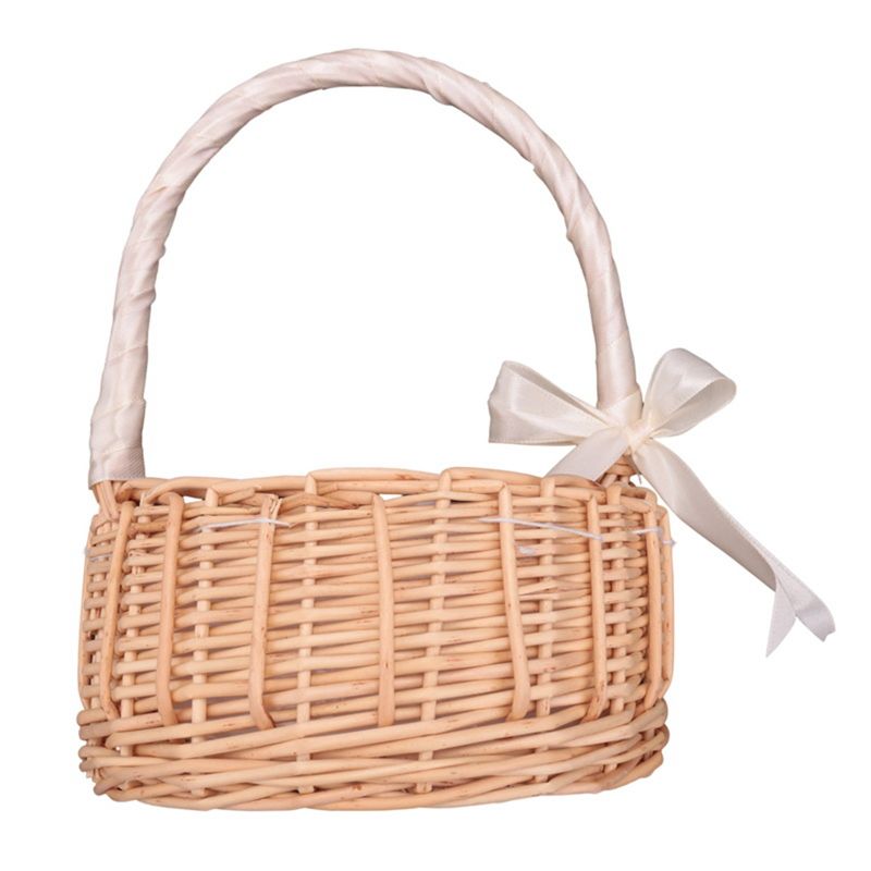 سلة زهور منسوجة من القش A56K،  - مراجعة Gardening Tools Girls وسعره
